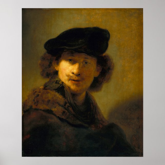 Rembrandt - Self-Portrait With Velvet Beret Poster (Front)