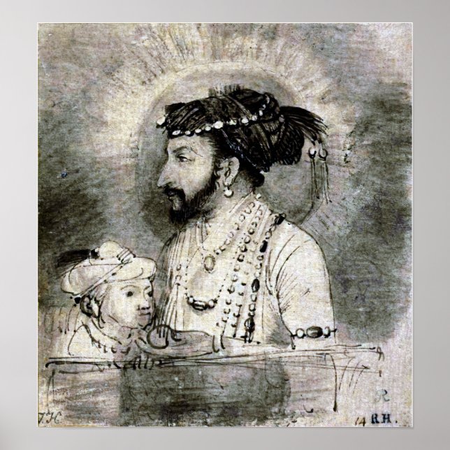 Rembrandt - Shah Jahan And His Son 1656 Poster (Front)