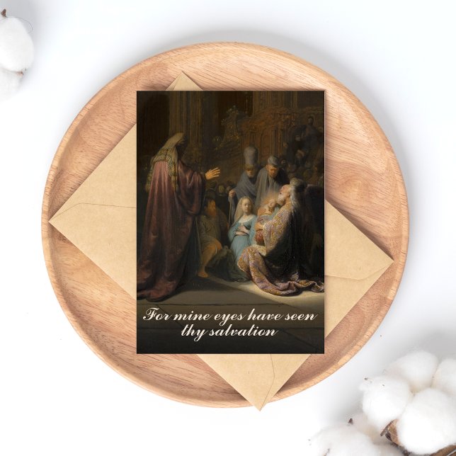 Rembrandt, Simeon's Song of Praise - Fine Art Postcard (Creator Uploaded)