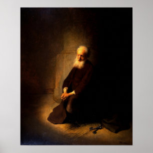 Rembrandt - St. Peter In Prison, Apostle Peter Poster