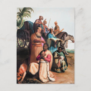 Rembrandt - The Baptism of the Eunuch, Postcard