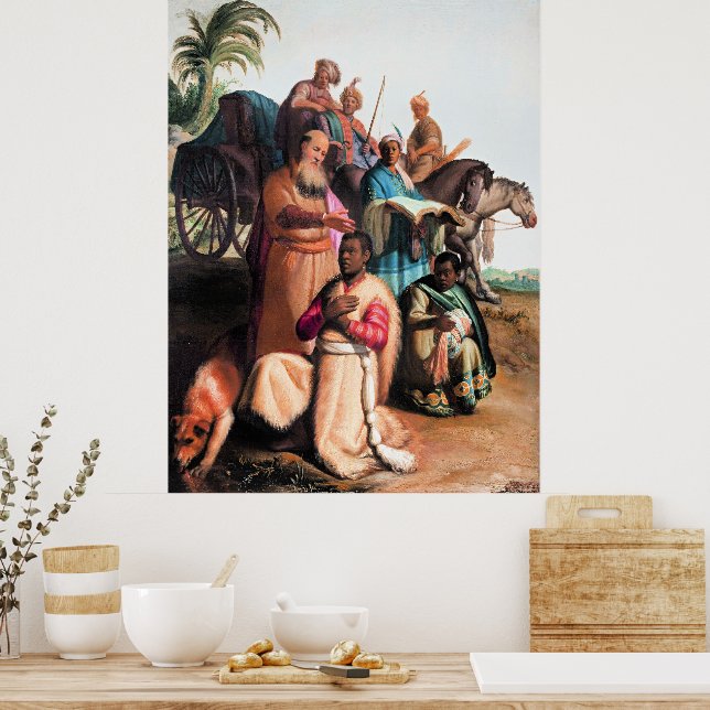 Rembrandt - The Baptism of the Eunuch, Poster (Kitchen)