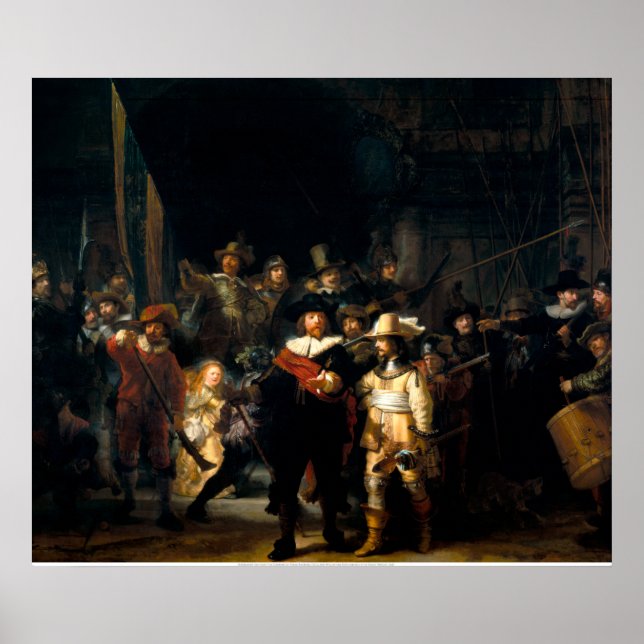 Rembrandt The Night Watch Poster (Front)