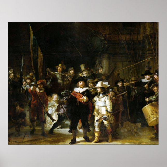 Rembrandt The Nightwatch Poster (Front)