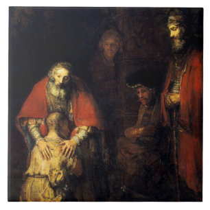 Rembrandt - The Return of the Prodigal Son Ceramic Tile