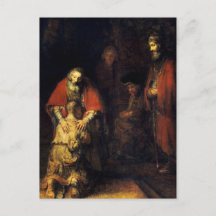 Rembrandt - The Return of the Prodigal Son Postcard