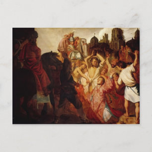 Rembrandt- The Stoning Of St. Stephen Postcard