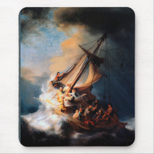 Rembrandt - The Storm of the Sea of Galilee Mouse Pad