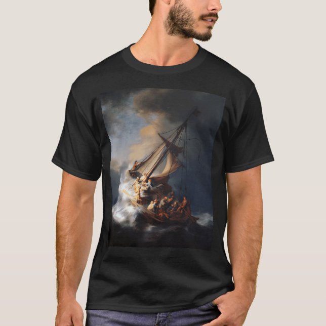 Rembrandt The Storm On The Sea Of Galilee T-Shirt (Front)