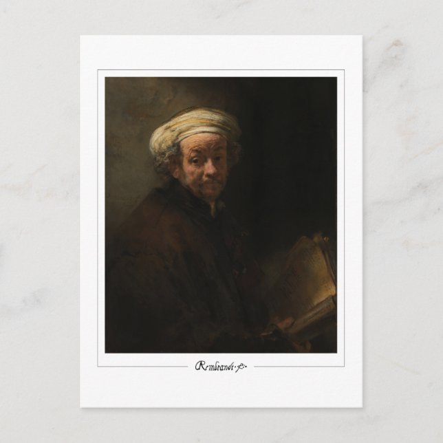 Rembrandt van Rijn #373 - Fine Art Postcard (Front)