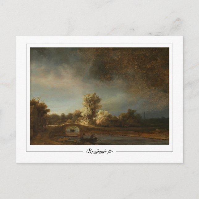 Rembrandt van Rijn #445 - Fine Art Postcard (Front)