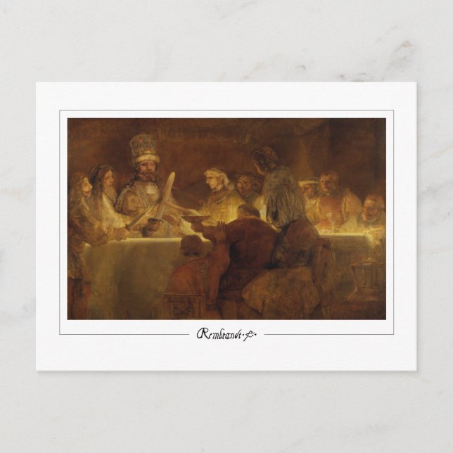 Rembrandt van Rijn #615 - Fine Art Postcard (Front)