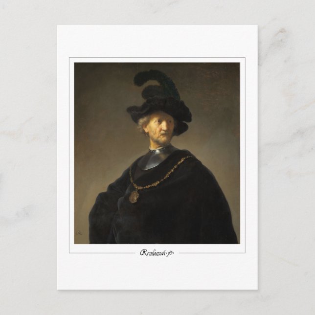 Rembrandt van Rijn #713 - Fine Art Postcard (Front)