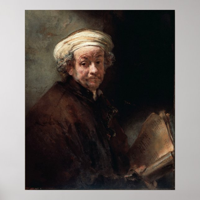 Rembrandt Van Rijn, Autoportret Poster (Front)