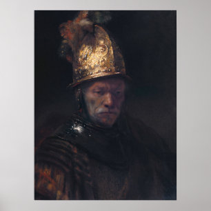 Rembrandt Van Rijn, Man With the Golden Helmet Poster