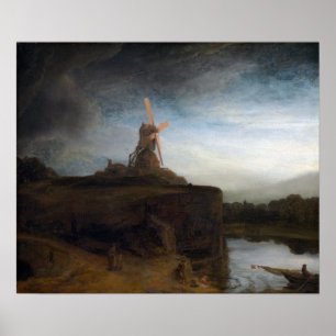 Rembrandt van Rijn The Mill Poster