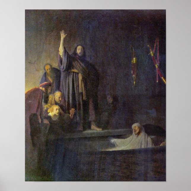 Rembrandt van Rijn - The raising of Lazarus Poster (Front)