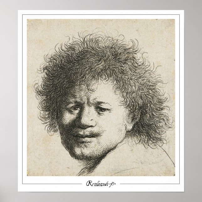 Rembrandt van Rijn Zedign Art Poster #363 (Front)