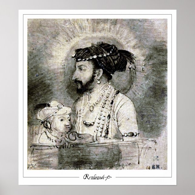 Rembrandt van Rijn Zedign Art Poster #406 (Front)