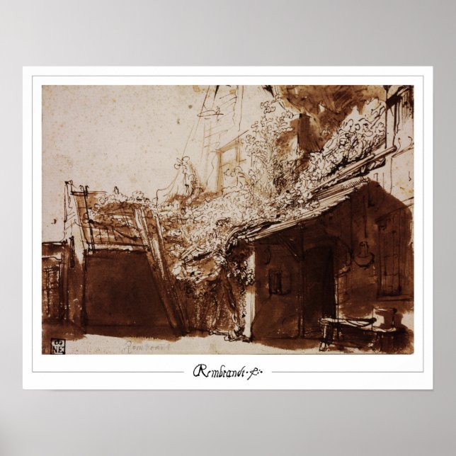 Rembrandt van Rijn Zedign Art Poster #464 (Front)