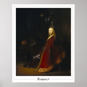Rembrandt van Rijn Zedign Art Poster #497