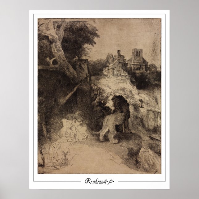 Rembrandt van Rijn Zedign Art Poster #59 (Front)