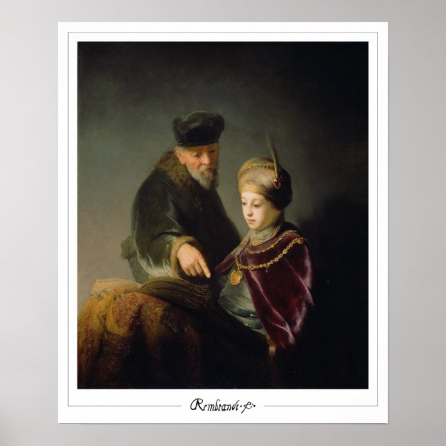 Rembrandt van Rijn Zedign Art Poster #9 (Front)