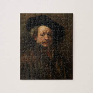 Rembrandt van Rijn's Self Portrait Fine Art Jigsaw Puzzle