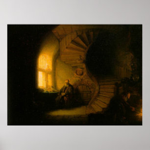 Rembrandt's The Philosopher in Meditation Poster