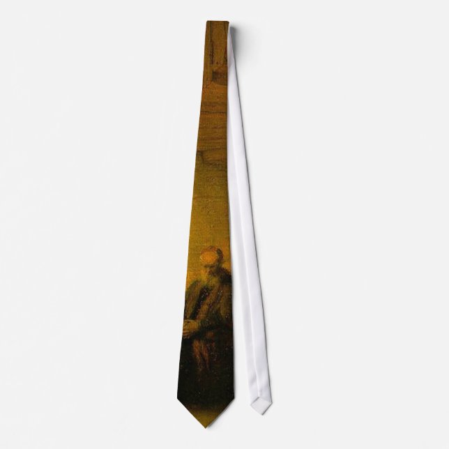 Rembrandt's The Philosopher in Meditation Tie (Front)