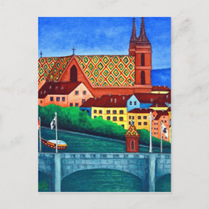 Remebering Basel by Lisa Lorenz Postcard