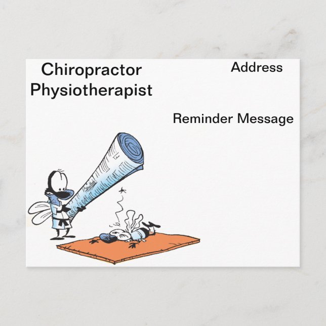 Remedial Services Reminder Cartoon Card (Front)