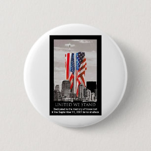 Remember 9/11 6 cm round badge
