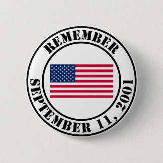 Remember 9/11 6 cm round badge