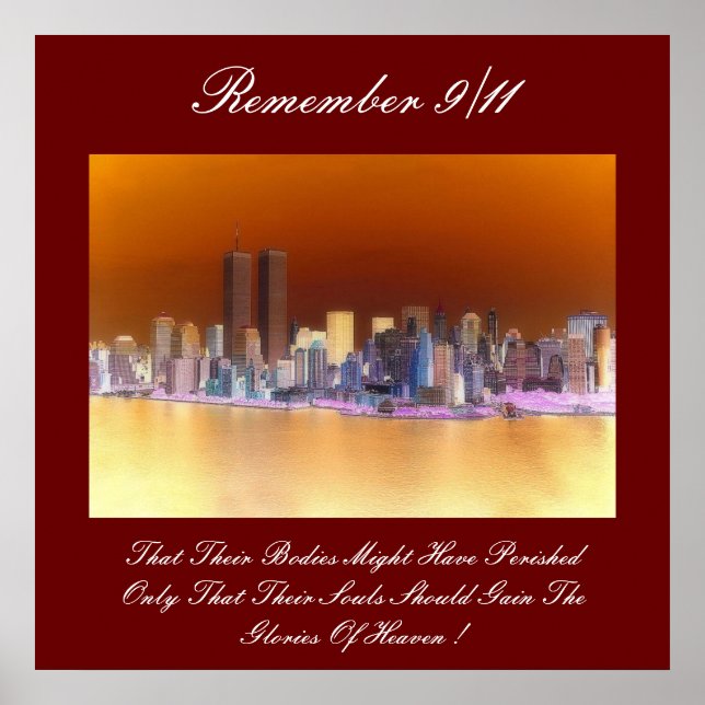 remember 9/11 poster (Front)