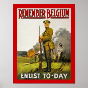 Remember Belgium (canvas) Poster