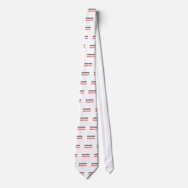 Remember Benghazi Tie (Front)