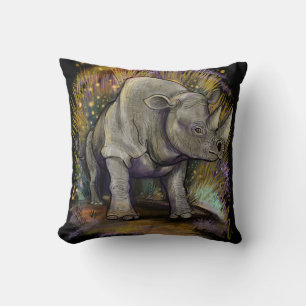 Remember Black Rhino Cushion