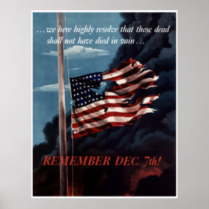 Remember December 7th -- Border Poster