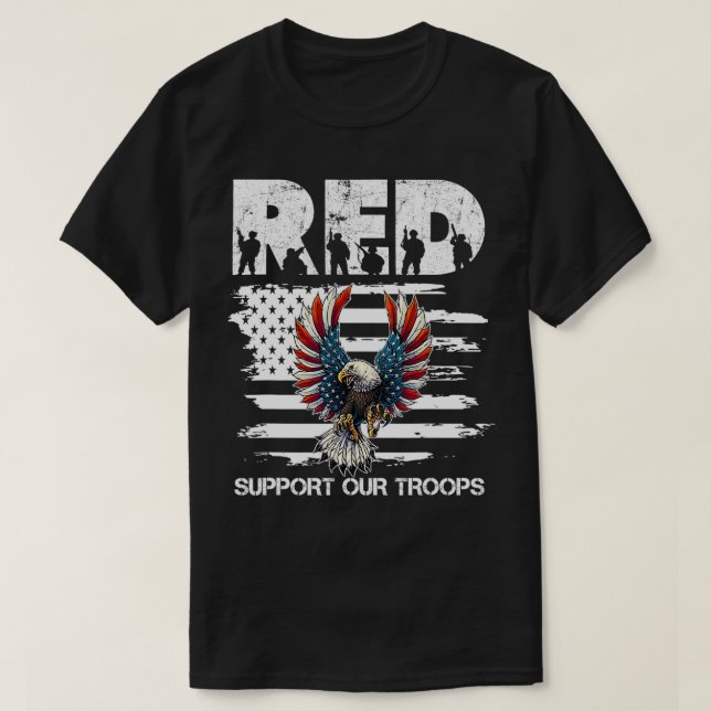 Remember Everyone Deployed  Support Our Troops s  T-Shirt (Design Front)