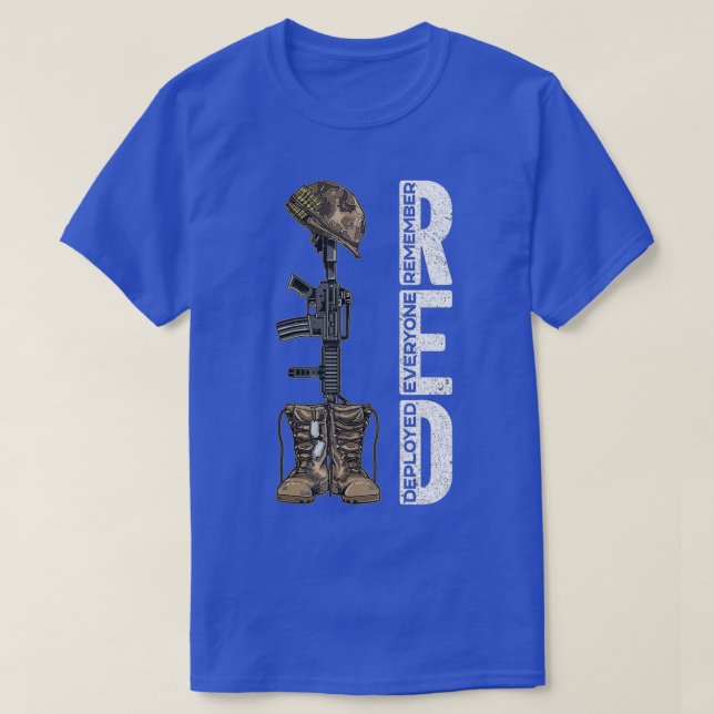 Remember Everyone Veteran Deployed RED Friday 1 (2 T-Shirt (Design Front)