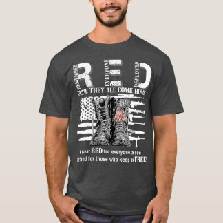 Remember Everyone Veteran Deployed RED Friday (20) T-Shirt