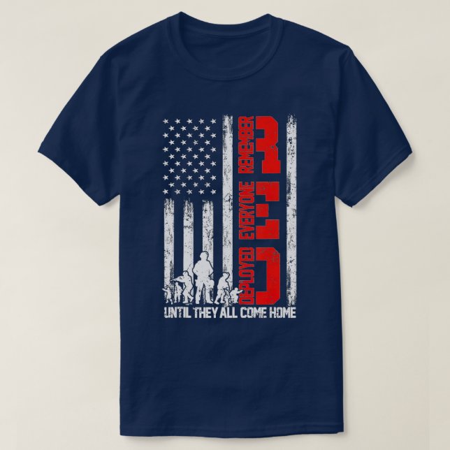 Remember Everyone Veteran Deployed RED Friday (2)  T-Shirt (Design Front)