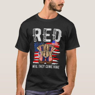 Remember Everyone Veteran Deployed RED Friday Husb T-Shirt