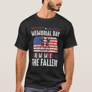 Remember Fallen Heroes Poppy Memorial Day Veteran T-Shirt