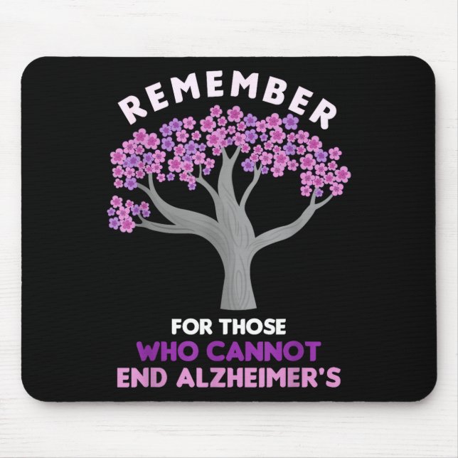 Remember For Those Alzheimers Brain Awareness Mouse Pad (Front)