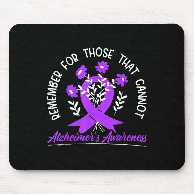 Remember For Those Cannot Flower Ribbon Heimerheim Mouse Pad (Front)