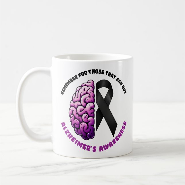 Remember For Those That Cannot ALZ's Awareness Coffee Mug (Left)