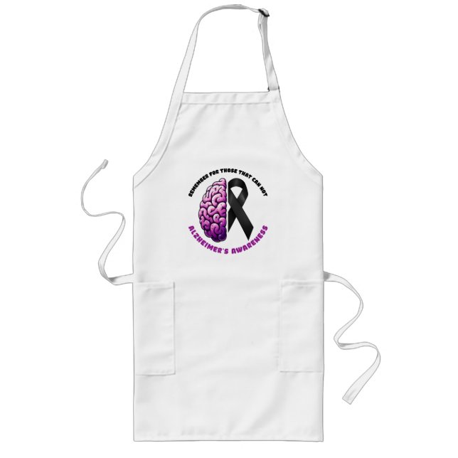 Remember For Those That Cannot ALZ's Awareness Long Apron (Front)