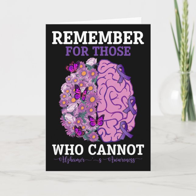 Remember For Those Who Cannot Heimerheimer's Aware Card (Front)